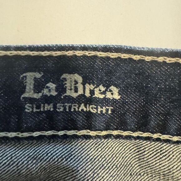 Monarchy Jeans Mens 38x32 Blue Denim Dark Wash Distressed Skater Grunge Y2K - Picture 4 of 5